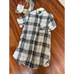 <span class=keywords><strong>Chemise</strong></span> à carreaux pour femmes, taille plus, <span class=keywords><strong>chemise</strong></span> à carreaux - Product Image 1