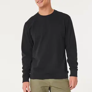 High Quality Sporty Men Long Sleeves Quick Dry 100% Cotton Heavyweight Long Sleeve Shirts For Work Men