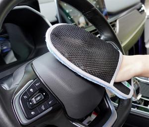 SY Coral Fleece Moto Rondelle Outils De Nettoyage Épais Chiffon Auto Soins Gants Microfibre Mitt - Product Image 3