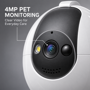 กล้องหุ่นยนต์ดูแลสัตว์เลี้ยง 4MP WiFi พร้อมแอปควบคุมระยะไกลและเสียงสองทางสำหรับบ้าน - Product Image 6
