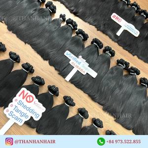 Producto Superior, Extensiones de Cabello Humano Vietnamita Natural Liso Negro, Alineación Perfecta de Cutículas, Sin Caída, Paquete Económico - Product Image 4