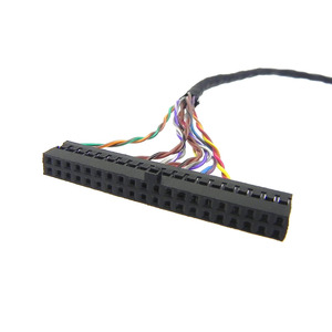 Cavo di conversione segnale LVDS da 40 pin passo 2.54mm Dupont a 30 pin passo 1.0mm DF14, cavo di test per scheda driver LCD industriale - Product Image 2