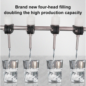 Machine de remplissage entièrement automatique à 4 têtes pour eau, huile, jus, lait, boissons, huiles essentielles, vin, détergent, shampoing - Product Image 4