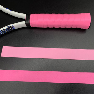 Cinta de agarre de Poliuretano ecológico de tipo fino de color rosa fuerte Tacky Overgrip para raqueta de bádminton Pickleball de tenis - Product Image 3