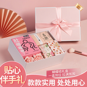 Creative <b>Pink</b> Birthday <b>Bow</b> Gift Box For Girls Valentine'S Day Cute Style Customized Digital Printing Promotional Gift Set - Product Image 2