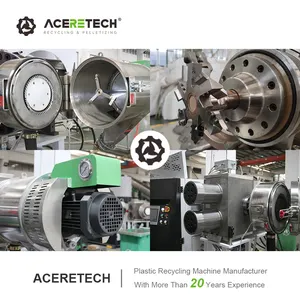 Best Quality 500kg/h Waste Plastic PP/PE Film Recycling Granulator Machine Pelletizing Making Line ACS-H500/100