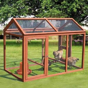 Best-seller Fournitures pour animaux <span class=keywords><strong>de</strong></span> compagnie en bois d'extérieur <span class=keywords><strong>Poule</strong></span> à grande course Poulailler Cage Coop - Product Image 1