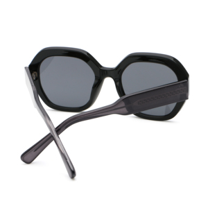 Роскошная Мода Высокое качество черные негабаритные оттенки дизайнерский логотип ПК + CP многоугольные оправы Солнцезащитные очки для женщин и мужчин 2025 - Product Image 4