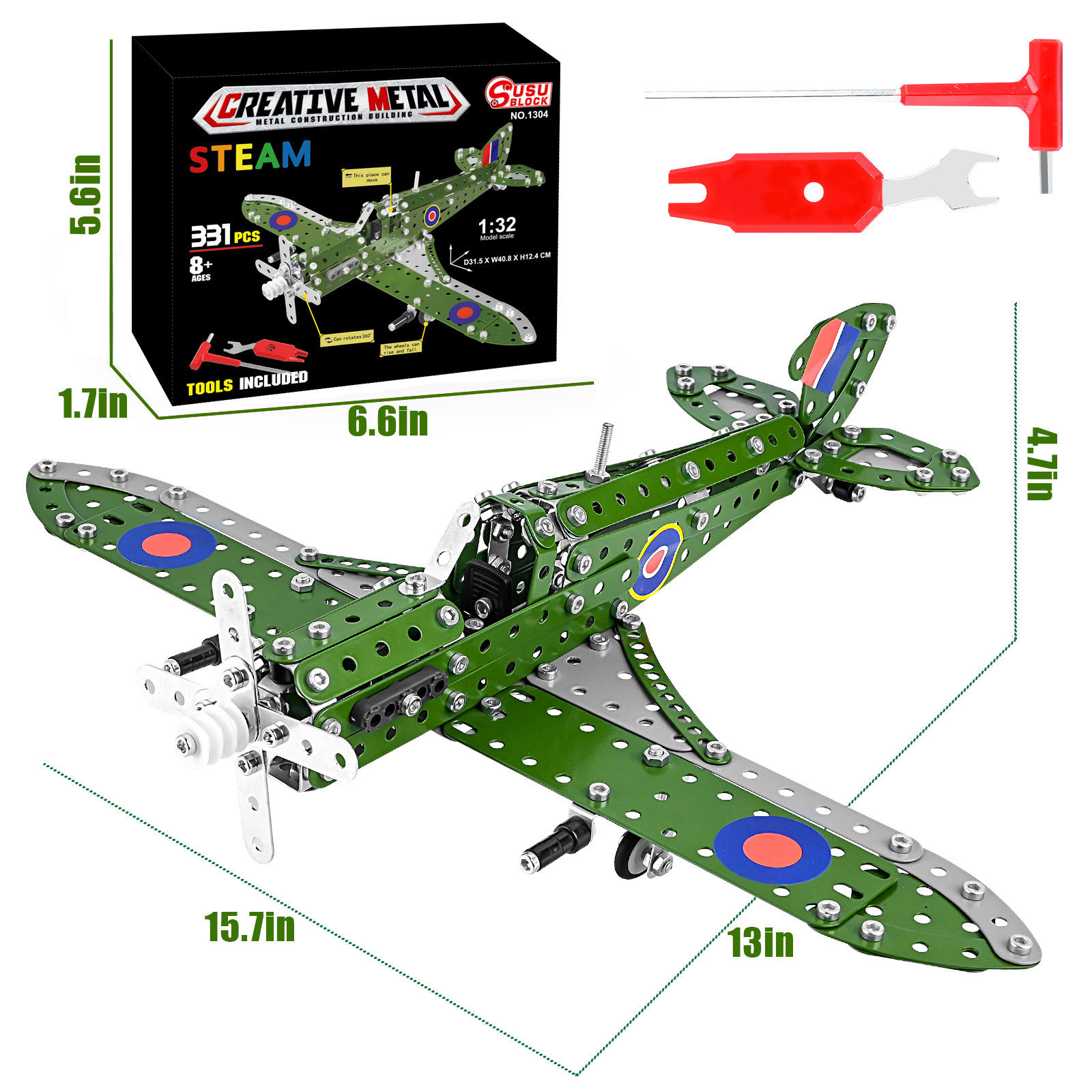 Avion armé (331 pièces)