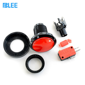 สวิตช์ปุ่มกดแบบมีไฟขนาด 45 มม. พลาสติกขอบสีดำสำหรับคอนโซลเกมและเครื่องจำหน่ายน้ำอัตโนมัติ - Product Image 2