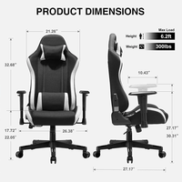 Personnalisé de haute qualité ordinateur de bureau de jeu Cougar Table de bureau tissu Scorpion Chaise Chaise de massage de joueur RVB bon marché E-Sports