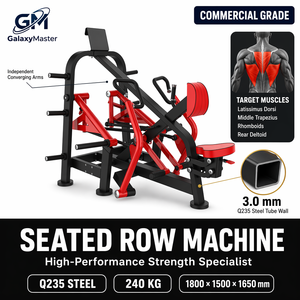 Machine à ramer assise à charge libre pour bras, équipement de musculation professionnel pour salle de sport, robuste, en acier Q235 de 3,0 mm, GM-P006-S - Product Image 1