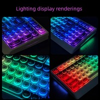 Building Block--Silver Gray Code Keycap XDA Profile PBT+PC Material 119Key Keycap Set for Mx Type Mechanical Keyboard