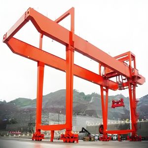 Grue à <span class=keywords><strong>portique</strong></span> électrique double faisceau extérieur de 45 tonnes du fabricant avec boîte de vitesses PLC et télécommande sans fil de type port - Product Image 4