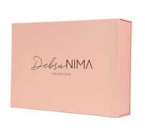 Nouvelles Boîtes Cadeaux en Carton Satiné PLD 2026 – Emballages Personnalisés pour Perruques, Pliables et Magnétiques, Rose - Product Image 4