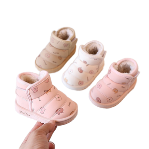 Bottes <span class=keywords><strong>de</strong></span> <span class=keywords><strong>neige</strong></span> en coton pour garçons et filles, dessin animé, hiver, dessus en tissu, chaudes, confortables, élégantes, semelle intermédiaire en EVA, doublure en coton - Product Image 2