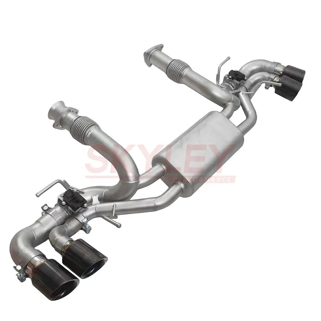 Chevrolet Chevrolet C8 6.2 Valved Catback Ss304 egzoz sistemi için otomatik performans parçaları ile vanalar kontrol araba Accessor