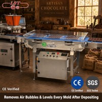 Machine à chocolat à haute précision avec contrôle de température, chauffage pour moule, système de dépose monodose pour confiserie 220V