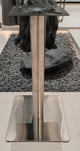 Steel Plate <b>Covered</b> with Stainless Steel Luxury Square Metal Easy Clean Hotel Restaurant Coffee <b>Dining</b> Base <b>Table</b> - Product Image 5