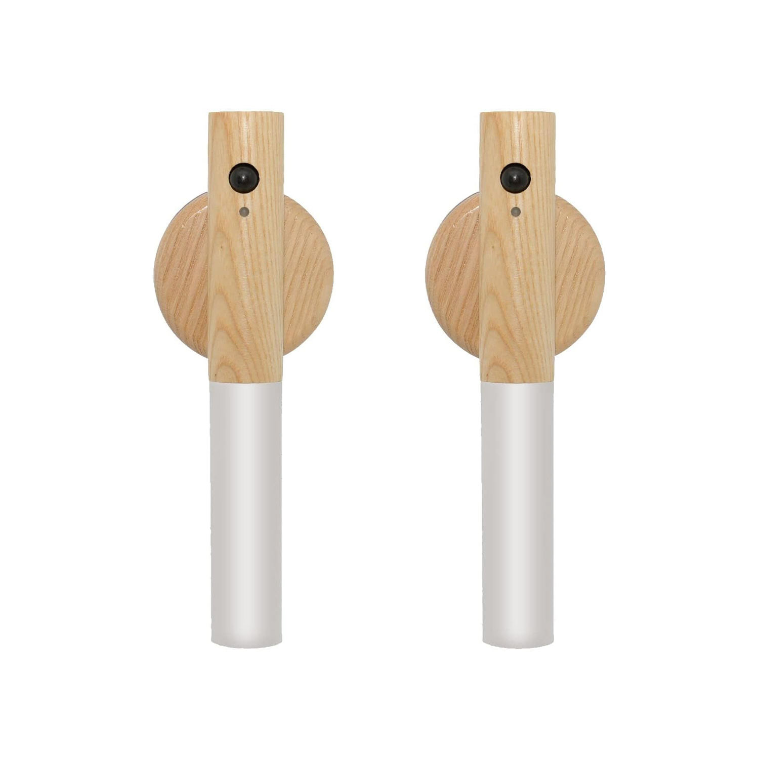 Plastiques-ronds-frêne blanc 1PC