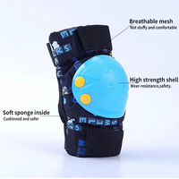 Ensemble de protection professionnel pour enfants en 7 pièces avec casque, protections épaissies, protège-mains, protège-coudes, protège-genoux
