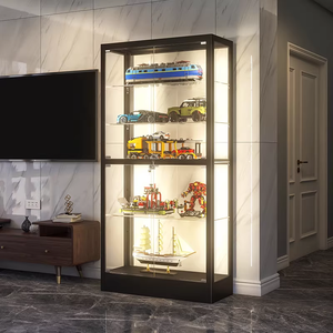 Vitrina de Vidrio Resistente Hecha a Medida con Luz LED, Exhibidor Multinivel a Prueba de Polvo para Coleccionables de <span class=keywords><strong>Lego</strong></span>, Figuras, Sala de Estar - Product Image 1