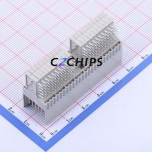 5106015-1 Board-to-Board & Backplane Connector Bent Lead Through Hole,P=2mm Connector 110P 2mm Right Angle Insert 5 - Product Image 2