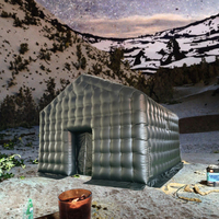 Tente de bar gonflable portable quatre saisons, imperméable, avec éclairage LED disco et ouverture automatique rapide