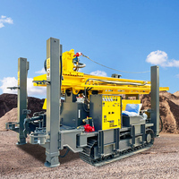 Foreuse pneumatique pour puits profonds Diesel 180m DTH, unité mobile sur roues à fonctionnement rapide, machine de forage de puits d'eau