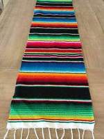 Nouveau chemin de table mexicain en coton, rayé et coloré, durable, personnalisé, décoration de table à manger, Cinco De Mayo Fiesta