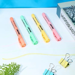 Bộ 6 Chiếc Bút Đánh Dấu Dạ Quang Màu Phấn Với Đầu Bọ Cánh Cứng Trong Vỉ - Product Image 4