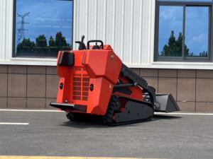 高品質ミニスキッドステアローダー フロントローダー クローラーローダー スノーブロワー バケット エンジン ガソリンパワー 高性能 - Product Image 3