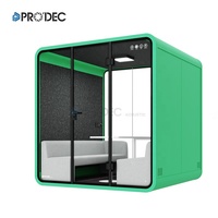 Cabine de bureau écologique préfabriquée modulaire pour réunions