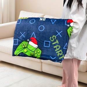 Cá Nhân Chăn Đa-Màu Sắc Thiết Kế Kỹ Thuật Số In Lông Cừu Chăn Cá Nhân <span class=keywords><strong>Flannel</strong></span> Chăn - Product Image 4