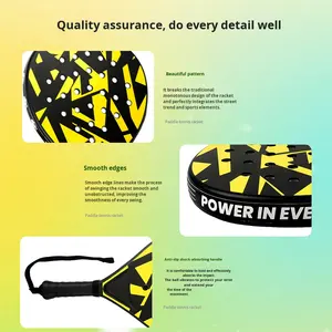 Racchetta da <span class=keywords><strong>Padel</strong></span> per Coppa del Mondo, Prodotta nel Guangdong, Materiale ABS Durevole, Nucleo Ammortizzante EPE, Forte Resilienza, Facile da Usare - Product Image 1