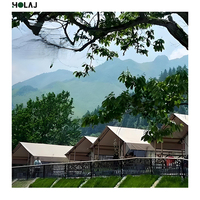 Tente de glamping de luxe 5x7m avec salle de bain spacieuse, maison en toile pour hôtel-resort quatre saisons, idéale pour projets de camping