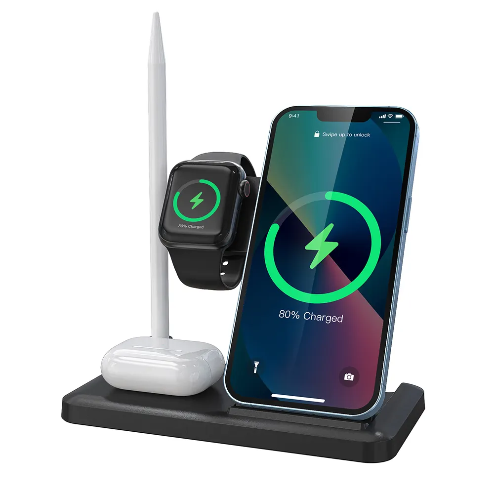 Best Online 3-in-1 Wireless Charging Pad Faster Charge Up To 15W Support Multiple Devices Fast Charge All Your Apple Essentials