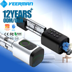 <span class=keywords><strong>Veerman</strong></span> Manija Cerradura Inteligente Para Puerta Tarjeta Digital de huellas dactilares Cerradura Wifi inteligente Cerradura de puerta Cilindro Cerradura de puerta de mortaja - Product Image 1