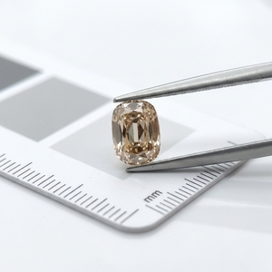 Diamante coltivato in laboratorio sfuso, taglio Old <span class=keywords><strong>Mine</strong></span> ovale a cuscino, colore Champagne, per la creazione di anelli, orecchini, pendenti e gioielli - Product Image 2