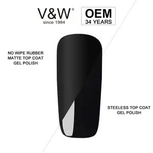 OEM Wholesale Longlasting UV Gel No Wipe Rubber Matte Top Coat