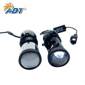 ไฟหน้าโปรเจคเตอร์เลเซอร์ LED รุ่น Tri Colors Fisheye Y6S 3000K 4300K 6000K 12V 20W H4 Mini Projector Lens สำหรับรถยนต์ - Product Image 2