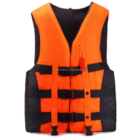 Gilet de sauvetage de sécurité imperméable de natation polyester tissu Oxford gilet de sauvetage pour adultes marins