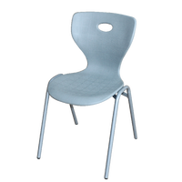 Chaise d'étudiant pliable au design américain, ergonomique, en plastique et en métal, pour salle de classe universitaire et mobilier universitaire