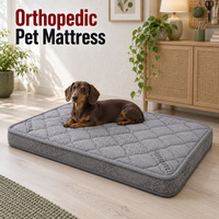 Orthopädisches Hundebett mit Maßgefertigter Steppung, Einfassung und Bezugstoffoptionen für Individuelle Markenreihen