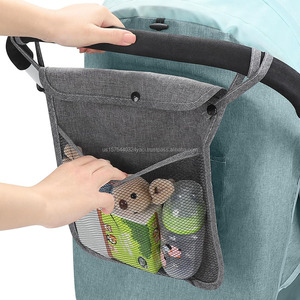 Universal Baby <b>Stroller</b> Organizer Bag Mesh Storage Bag Adjustable <b>Stroller</b> Hanging Bag Organizer for Diaper Bottle Toys Snacks - Product Image 2