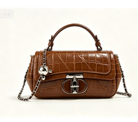 Krokodil-Prägung Handtasche Crossbody-Tasche Damen Wildleder Henkeltasche Schultertasche Damen Umhängetasche Alltägliche Casual Handtasche