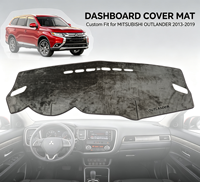 Housse de tableau de bord pour Mitsubishi Outlander 2013-2019, pour conduite à droite/à gauche, toutes saisons, anti-poussière, tapis de tableau de bord, accessoires intérieurs de voiture