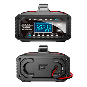 <span class=keywords><strong>Cargador</strong></span> Portátil LCD con Ajuste de Corriente de 15A, 1 Puerto USB, Pinza de Cocodrilo para Baterías de Plomo-Ácido y Litio-Hierro de 12V/24V para Automóviles - Product Image 3