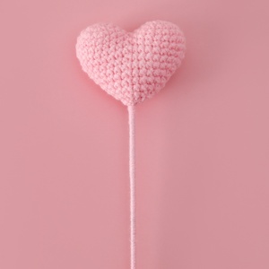Four Seasons Handmade Crochet Yarn Heart Single Finished Birthday Gift for Girlfriend Mixed <b>Bouquet</b> Making - Product Image 4