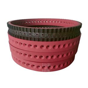 <span class=keywords><strong>สายพาน</strong></span>ไทม์มิ่งเคลือบยางโพลียูรีเทน PU สีแดงแบบเจาะรูและร่อง  <span class=keywords><strong>ราคา</strong></span>โรงงาน CANWELL รับผลิตแบบ OEM - Product Image 2